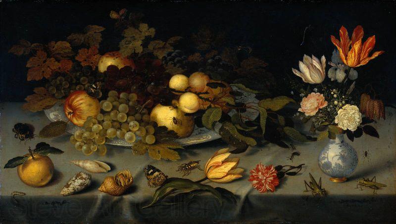 AST, Balthasar van der Still Life with Fruit and Flowers